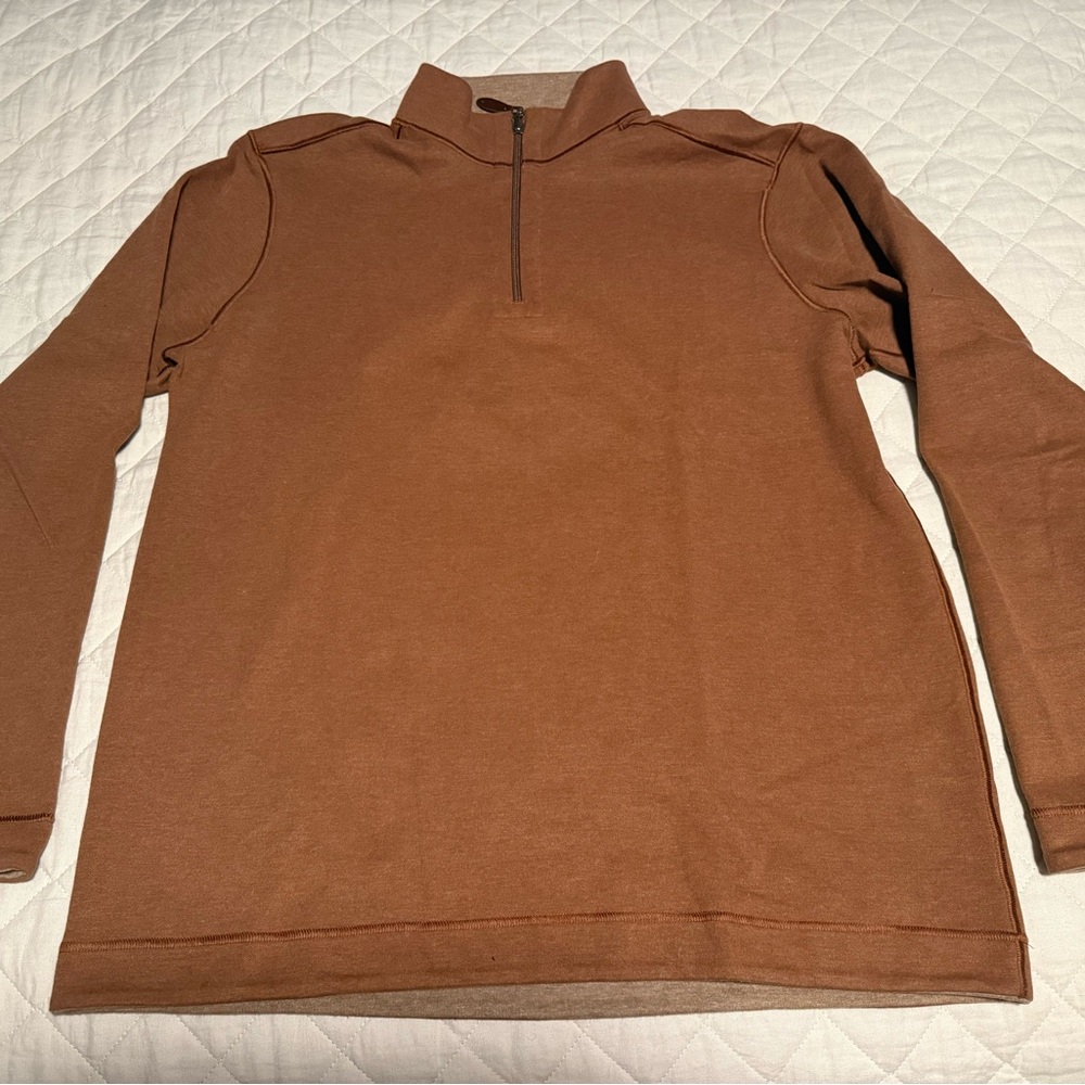 Johnston & Murphy Caramel/Tan Quarter Zip